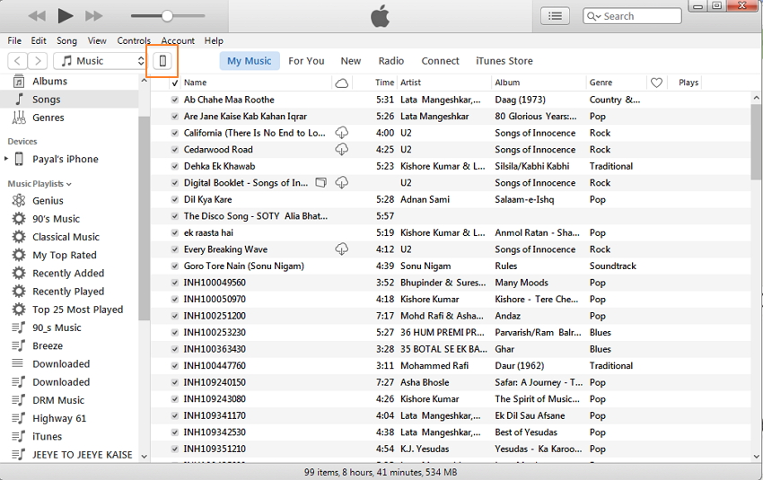 Transfer Music to iPhone from PC with iTunes