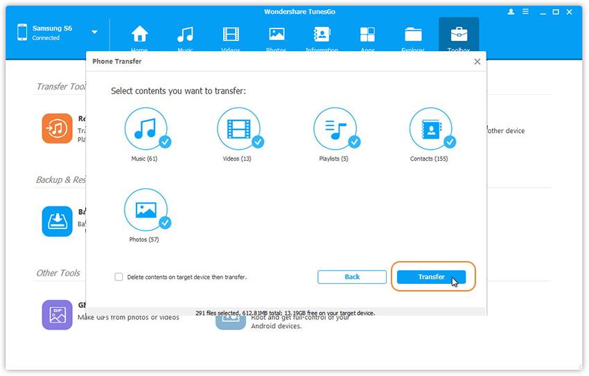 how to transfer everything from old Android to iphone 7