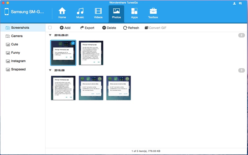 Android Photos Transfer Mac